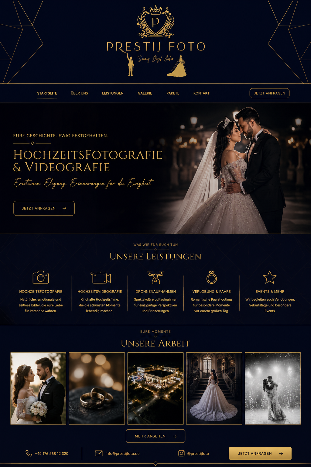 Prestij Foto Website Design